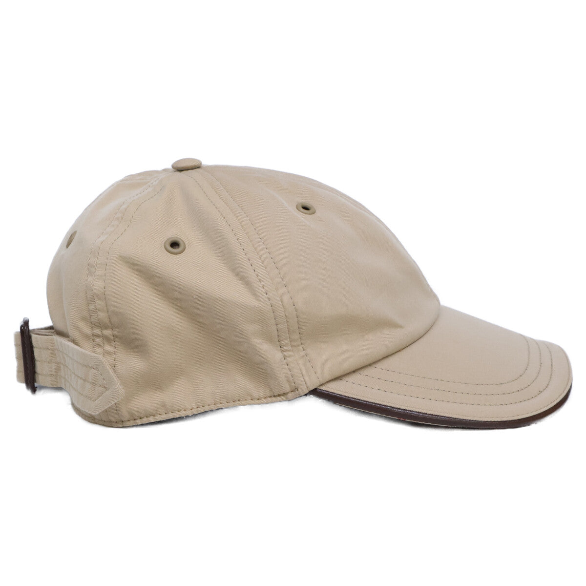 BURBERRY Beige TB Logo Embroidered 6-Panel Cap Size S