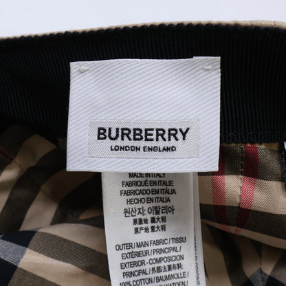 BURBERRY Beige TB Logo Embroidered 6-Panel Cap Size S