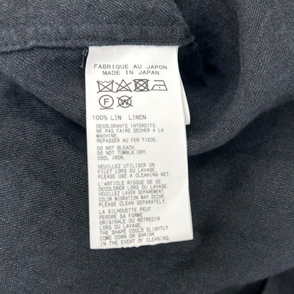 Yohji Yamamoto PH 22SS Black Linen Topper Shirt Size 1
