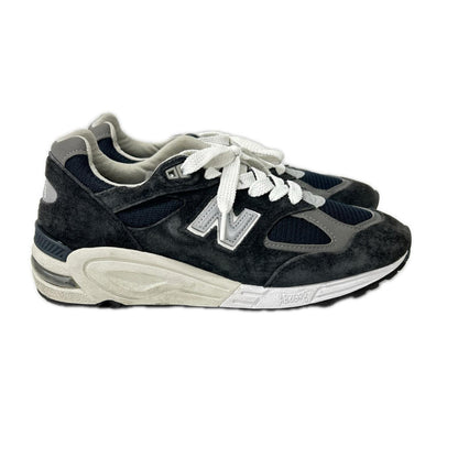 NEW BALANCE Gray M990NB2 USA Made Suede V2 Sneakers Size 25
