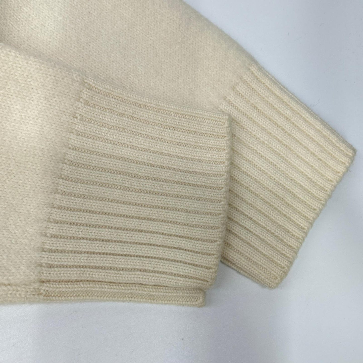 AMI Alexandre Mattiussi Ivory Wool Turtleneck Knit Size S