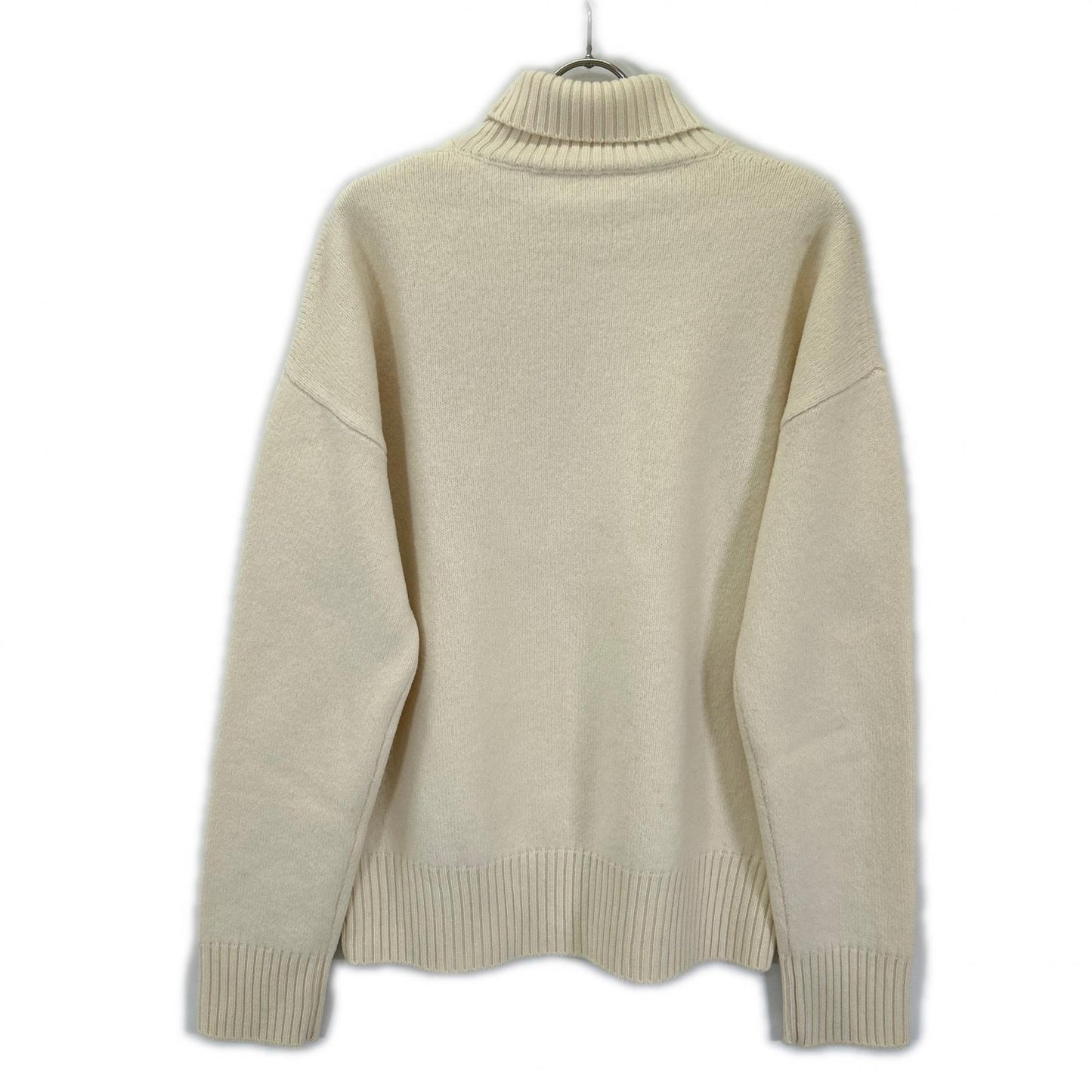 AMI Alexandre Mattiussi Ivory Wool Turtleneck Knit Size S