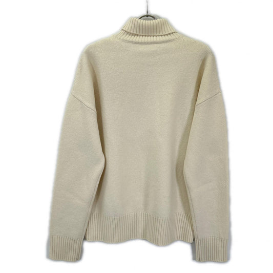 AMI Alexandre Mattiussi Ivory Wool Turtleneck Knit Size S