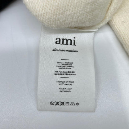 AMI Alexandre Mattiussi Ivory Wool Turtleneck Knit Size S