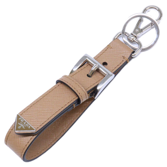 PRADA Caramel Saffiano Keyring Size ONE SIZE