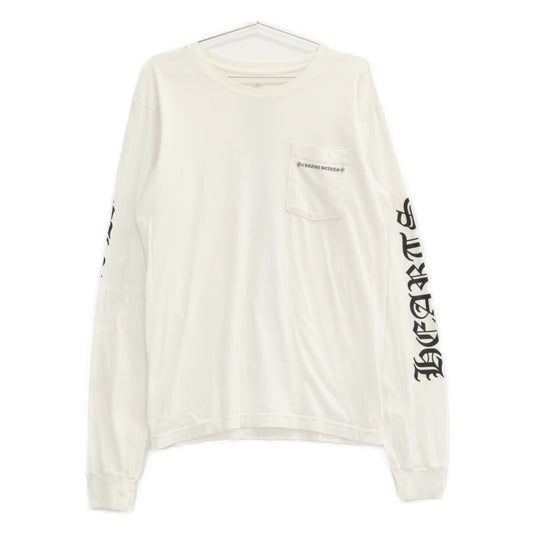 Chrome hearts Cemetery Cross Long T-Shirt White Size M