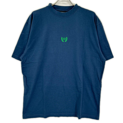BALENCIAGA Navy BB Logo T-Shirt Size S