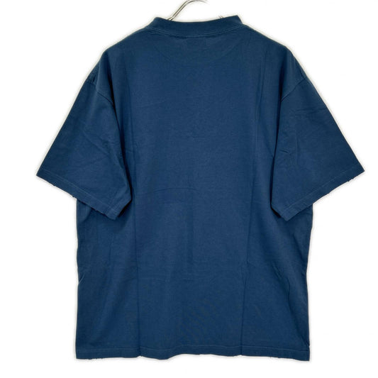 BALENCIAGA Navy BB Logo T-Shirt Size S