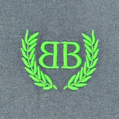 BALENCIAGA Navy BB Logo T-Shirt Size S