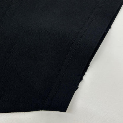 BALENCIAGA Black Dark Wave Cotton T-Shirt Size L
