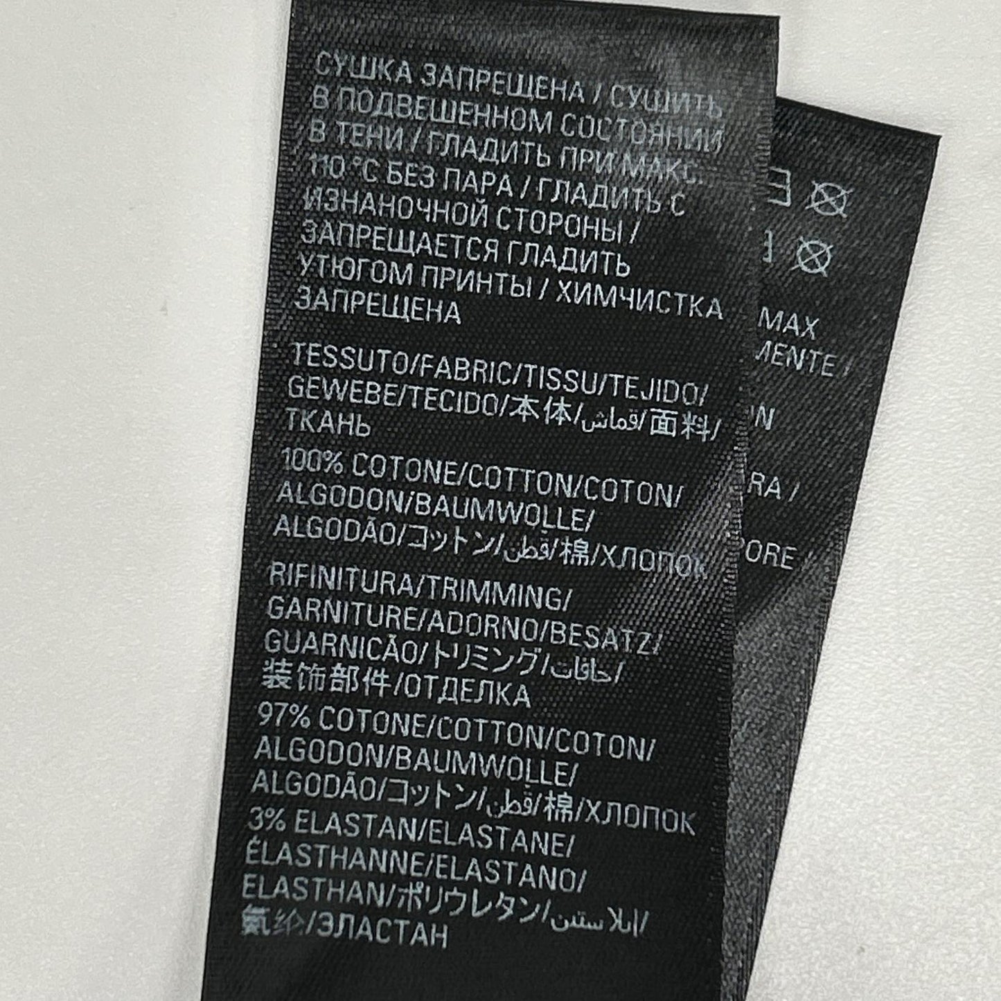 BALENCIAGA Black Dark Wave Cotton T-Shirt Size L