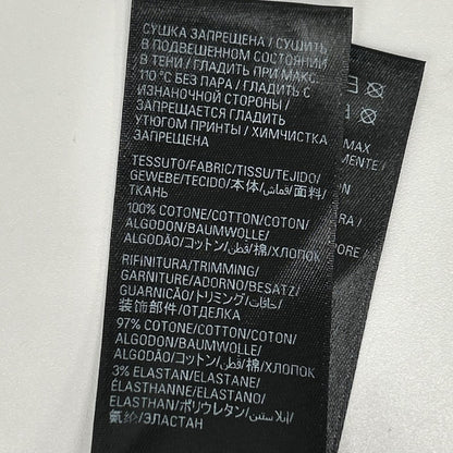 BALENCIAGA Black Dark Wave Cotton T-Shirt Size L