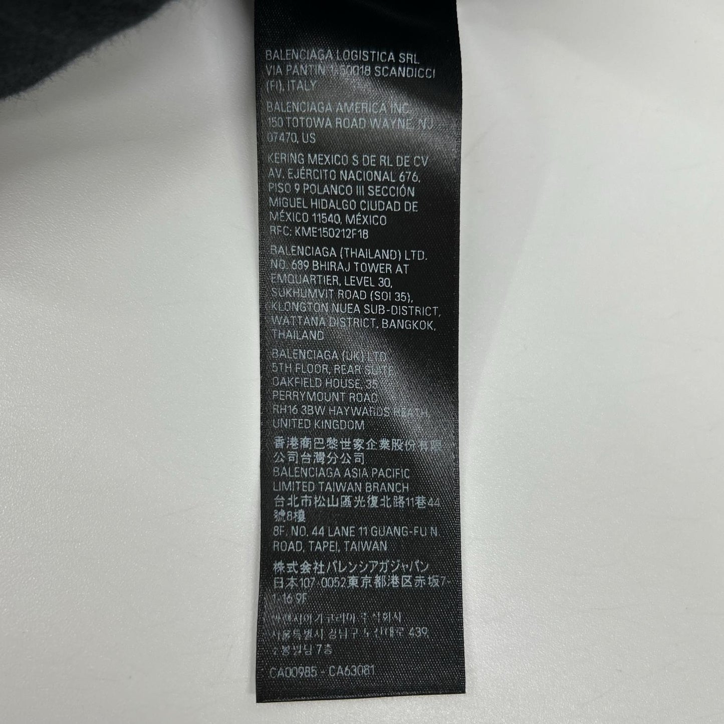 BALENCIAGA Black Dark Wave Cotton T-Shirt Size L