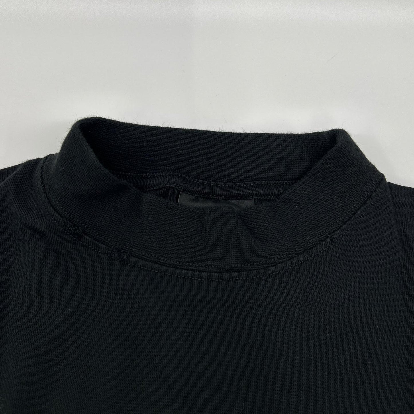 BALENCIAGA Black Dark Wave Cotton T-Shirt Size L