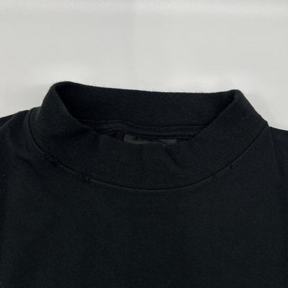 BALENCIAGA Black Dark Wave Cotton T-Shirt Size L