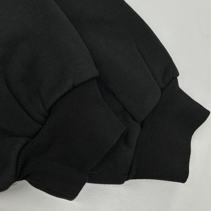 BALENCIAGA 24AW Logo Vintage Print Hoodie Black Size XXS