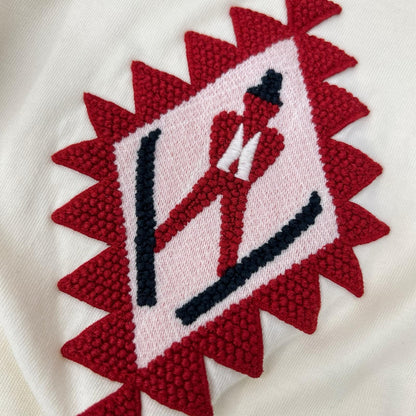 MONCLER 22AW White Logo Embroidered Long Sleeve Shirt Size L