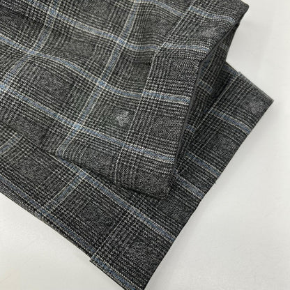 GUCCI Bee Check Wool 2-Piece Suit Gray Size 54