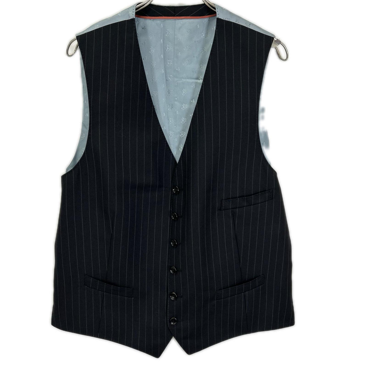 GUCCI Black Stripe 3-Piece Wool Suit Size 54