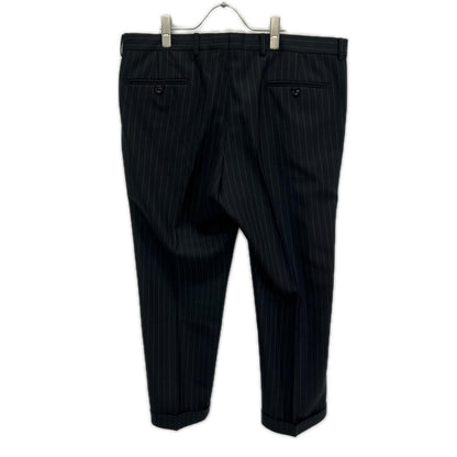 GUCCI Black Stripe 3-Piece Wool Suit Size 54