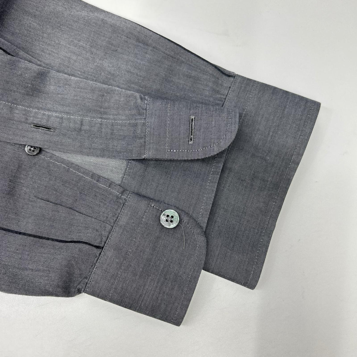LOUIS VUITTON Cotton Chevron Stripe Gray Black Shirt Size XXL
