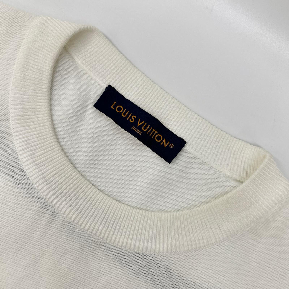 LOUIS VUITTON 23SS Graphic Short Sleeve Knit White Size M