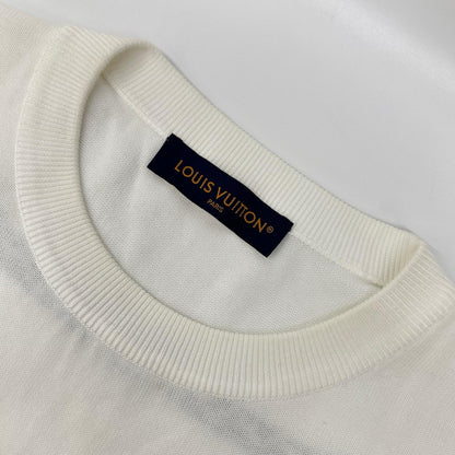 LOUIS VUITTON 23SS Graphic Short Sleeve Knit White Size M