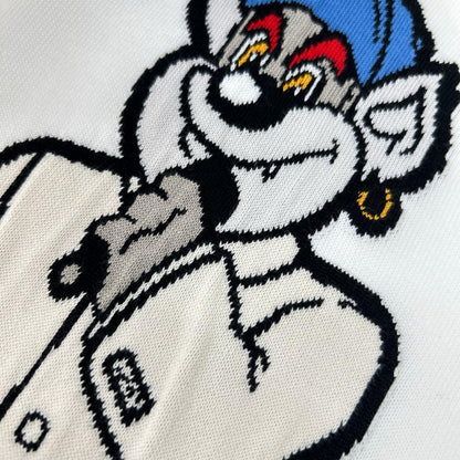 LOUIS VUITTON 23SS Graphic Short Sleeve Knit White Size M