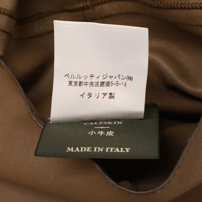 BERLUTI Calf Leather 2B Blazer Brown Size A52