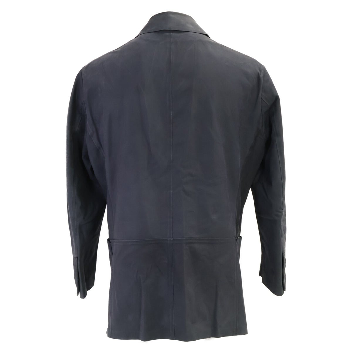 BERLUTI Calf Leather 2B Blazer Navy Size A52