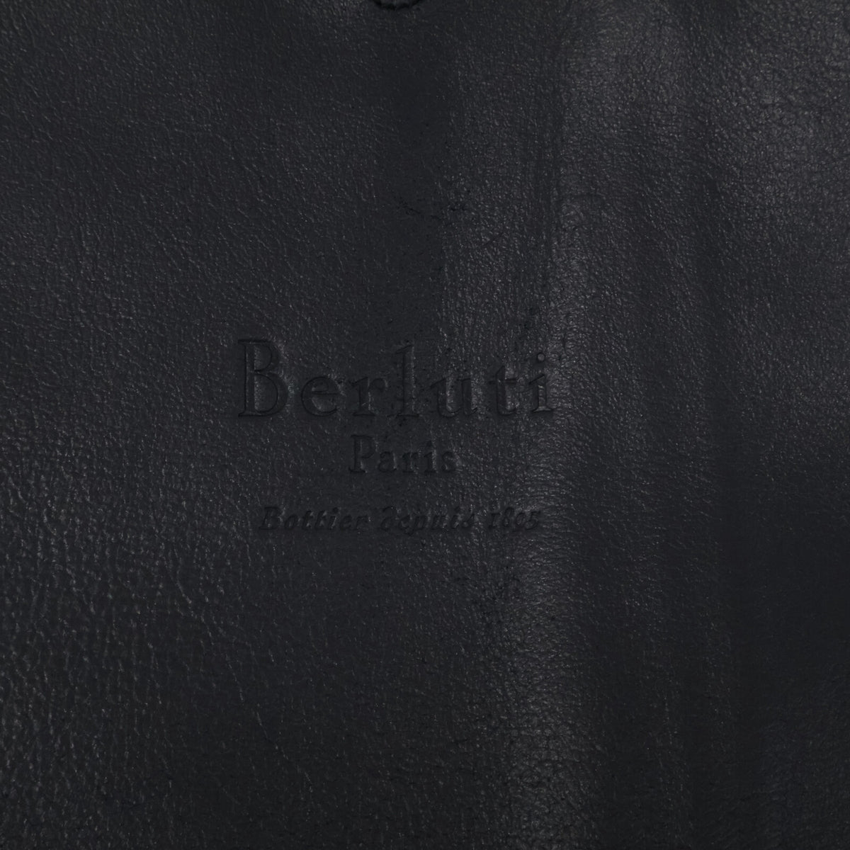 BERLUTI Calf Leather 2B Blazer Navy Size A52