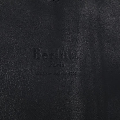 BERLUTI Calf Leather 2B Blazer Navy Size A52