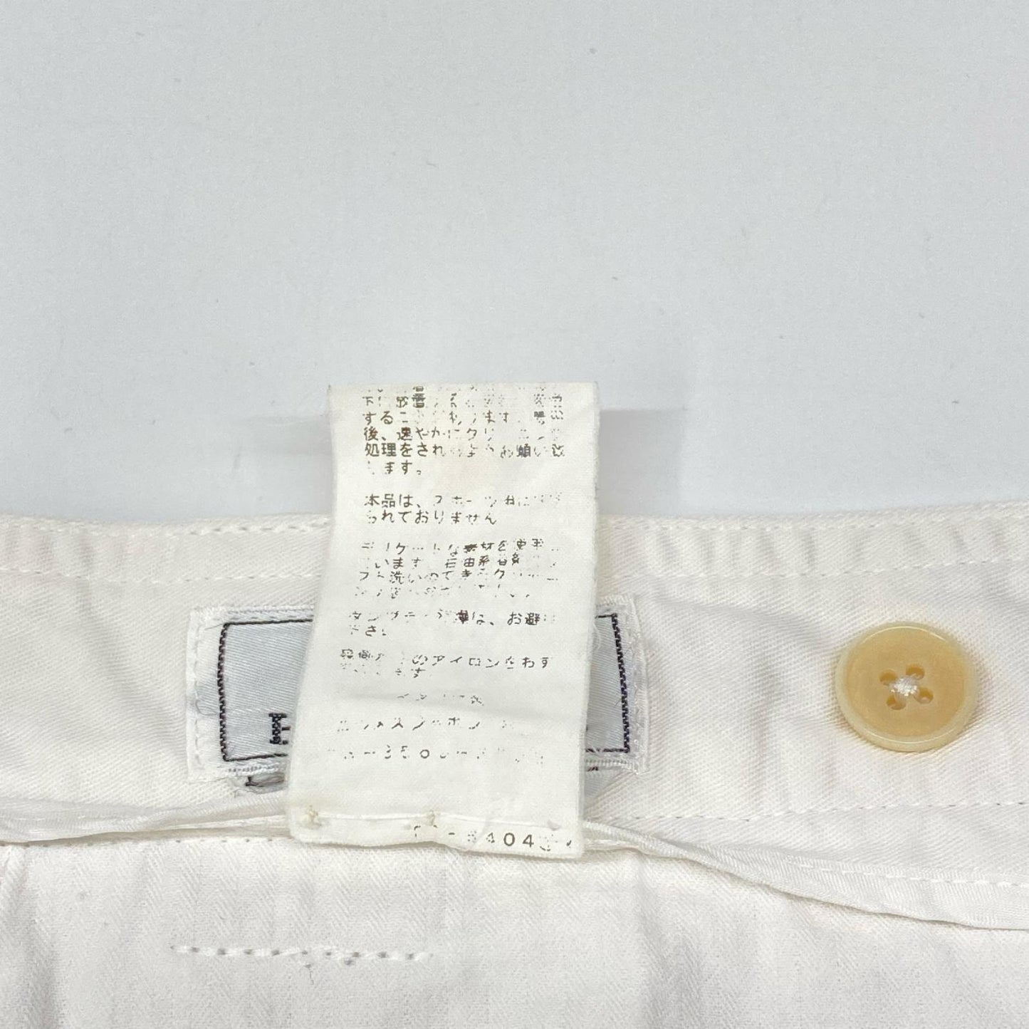 HERMES White Cotton Short Cargo Pants Size 46
