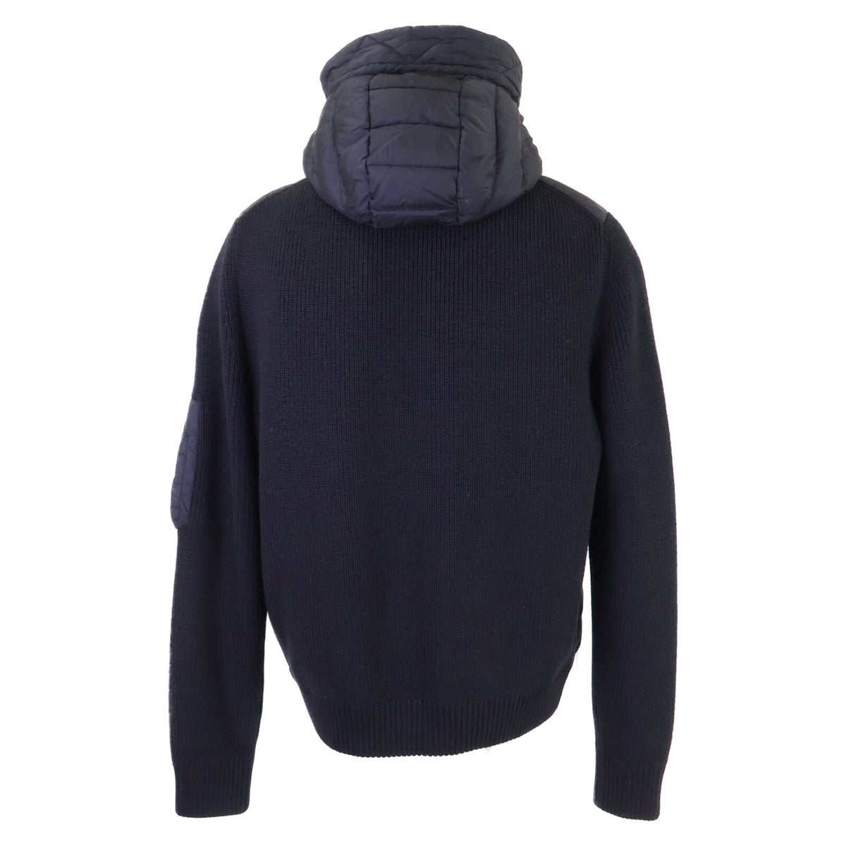 MONCLER D20919402800 Knit Down Hooded Jacket Black Size L