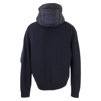 MONCLER D20919402800 Knit Down Hooded Jacket Black Size L