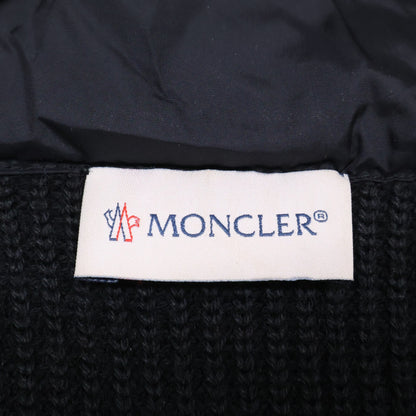 MONCLER D20919402800 Knit Down Hooded Jacket Black Size L