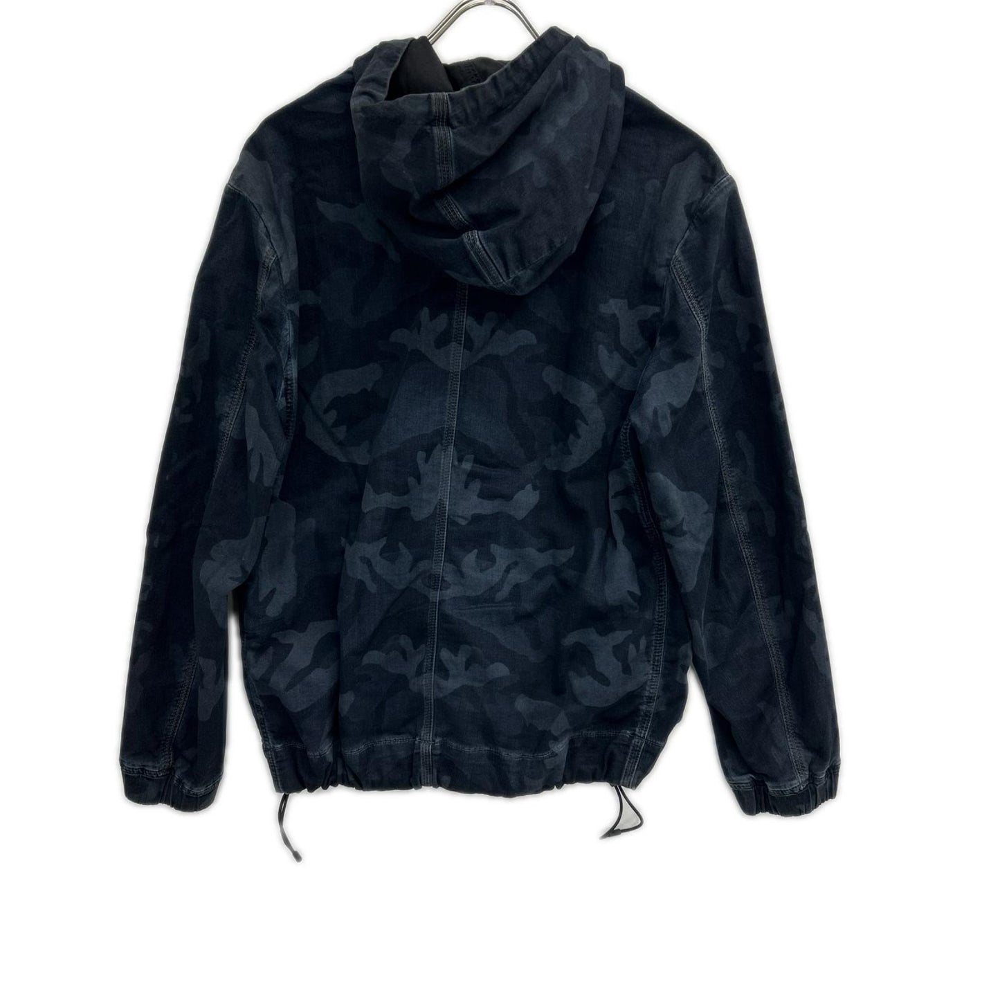 DIESEL Camo Jog Denim Hoodie Indigo Size S