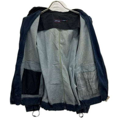 DIESEL Camo Jog Denim Hoodie Indigo Size S