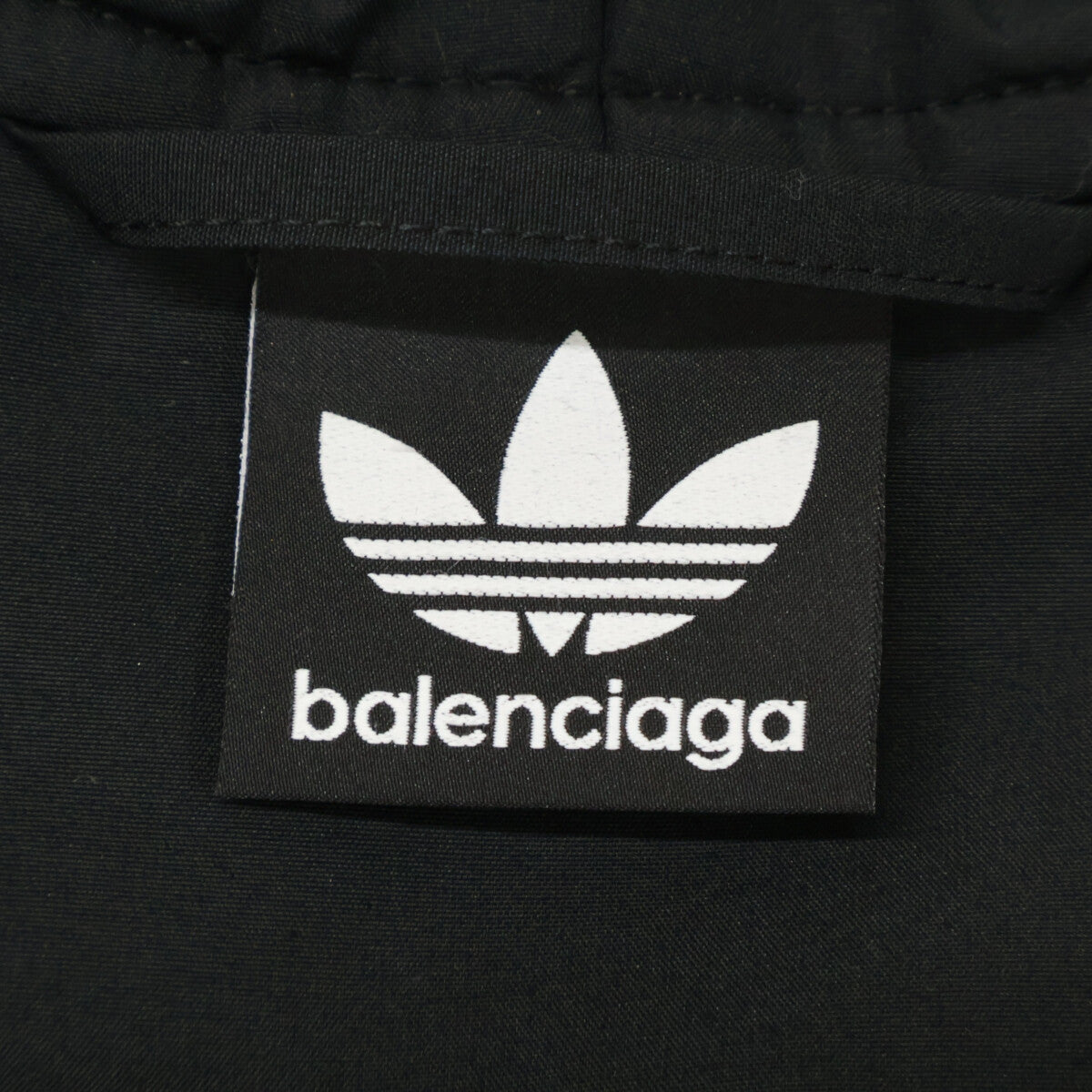 BALENCIAGA x adidas 3-Stripe Belted Hooded Coat Black Size L