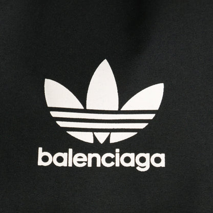 BALENCIAGA x adidas 3-Stripe Belted Hooded Coat Black Size L