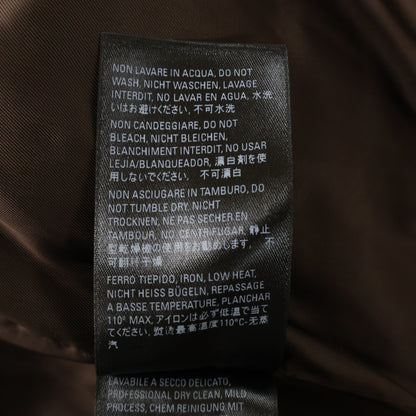 BALENCIAGA Brown Logo-print Zip-up Jacket Size 42