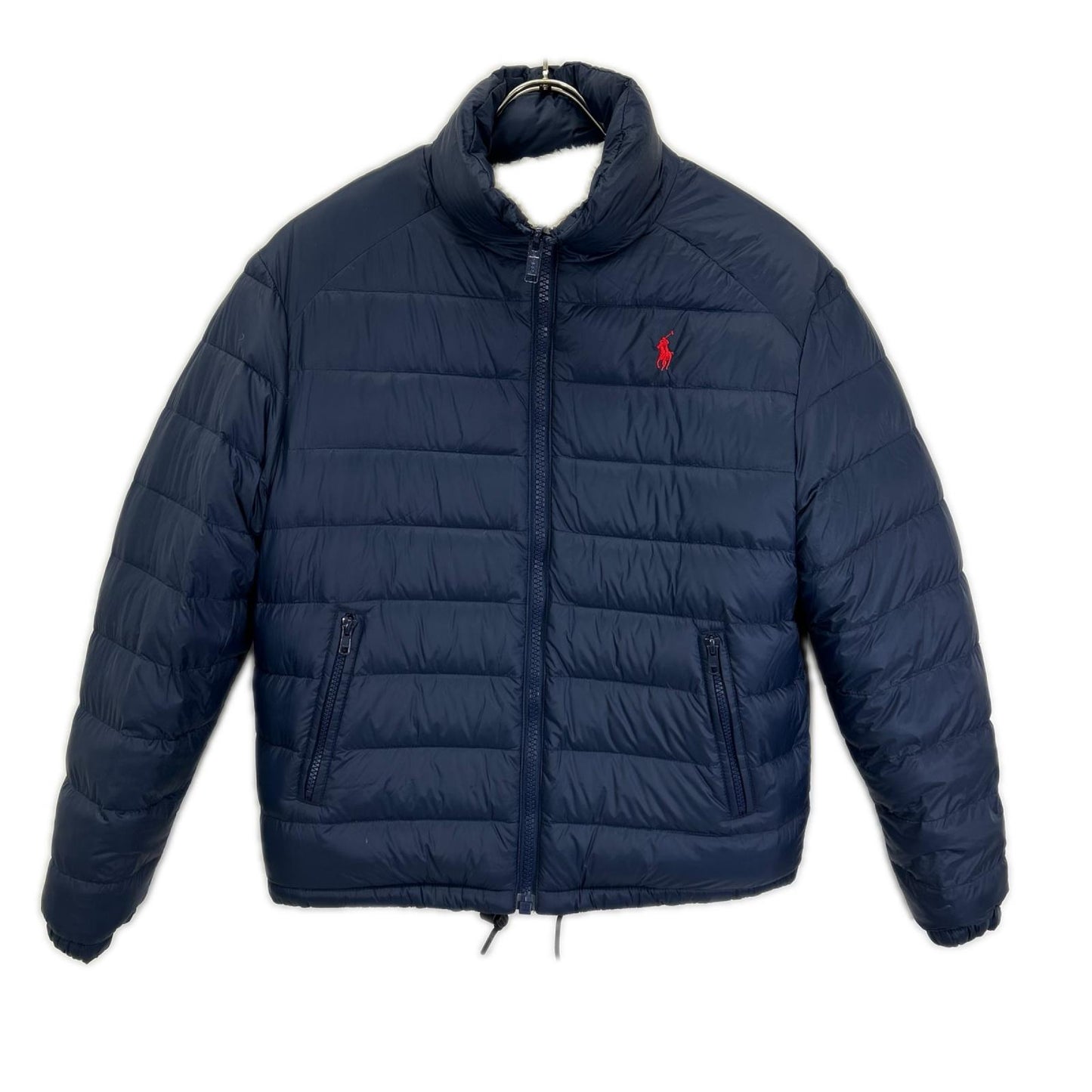 POLObyRalphLauren Navy White Reversible Boa Jacket