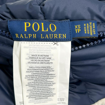 POLObyRalphLauren Navy White Reversible Boa Jacket