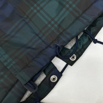 PoloSportRalphLauren Green Plaid Nylon Mod Coat