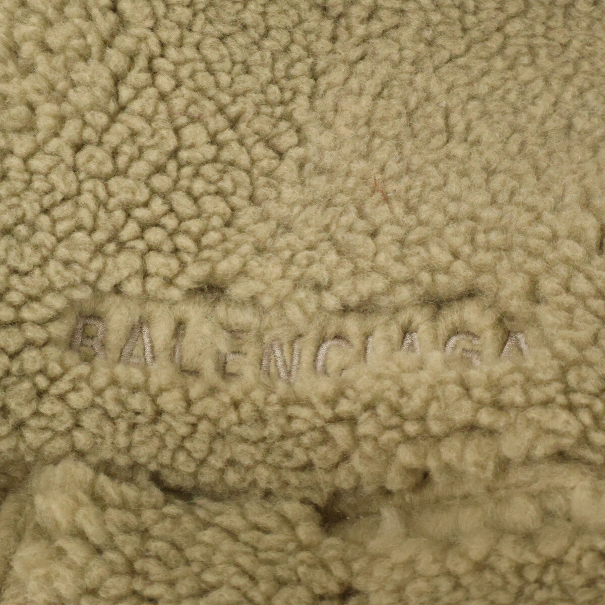 BALENCIAGA Oversized Boa Fleece Jacket Greige Size L