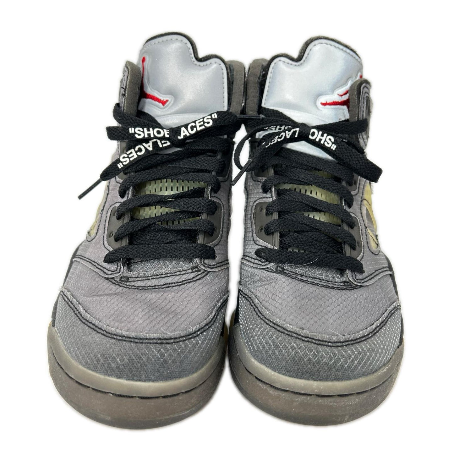 NIKE Air Jordan 5 Retro SP Off-White Sneakers Black Size 6
