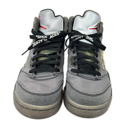 NIKE Air Jordan 5 Retro SP Off-White Sneakers Black Size 6