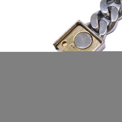 FENDI FF Logo Cuban Chain Necklace Silver/Gold Size ONE SIZE