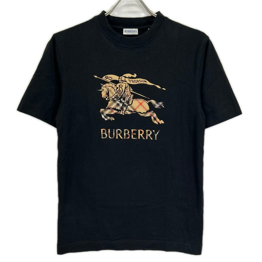 BURBERRY Black Nova Check EKD T-Shirt Size XS