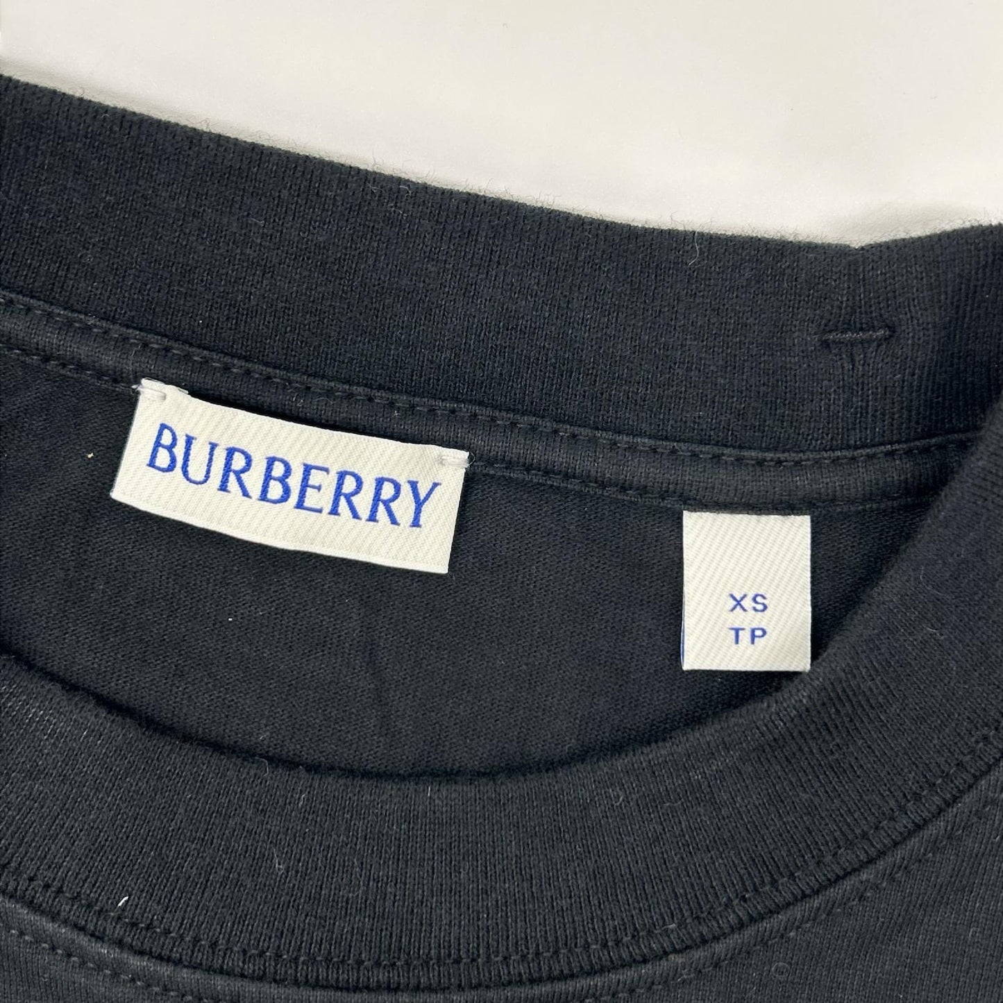 BURBERRY Black Nova Check EKD T-Shirt Size XS